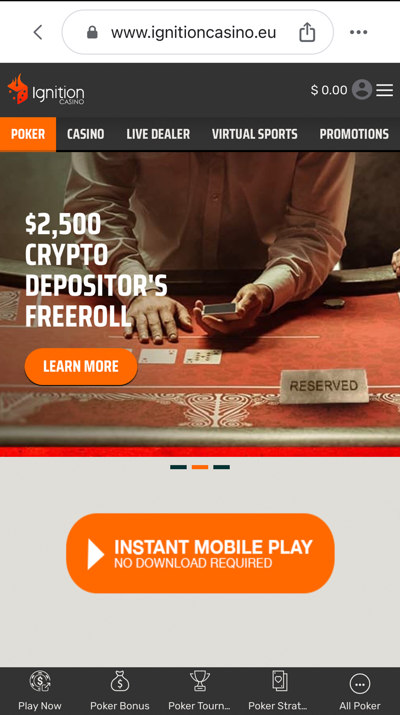 Ignition Casino Mobile Instant Play